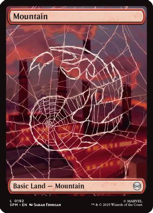 Mountain (0192) (SPM-192) [Marvel's Spider-Man] Foil MTG Single Wizards of the Coast