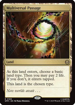 Multiversal Passage (SPM-180) [Marvel's Spider-Man] MTG Single Wizards of the Coast