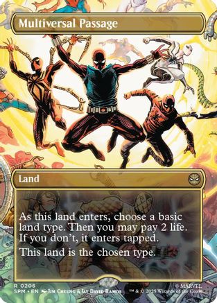Multiversal Passage (Borderless) (SPM-206) [Marvel's Spider-Man] MTG Single Wizards of the Coast