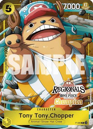 Tony Tony.Chopper (Offline Regional Champion Card Set 2025 Vol.2) (P-089) [One Piece Promotion Cards] Foil One Piece Single Bandai