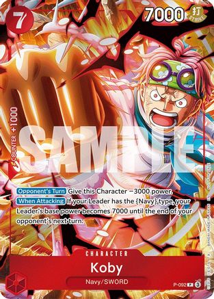 Koby (Event Pack Vol. 7) (P-092) [One Piece Promotion Cards] Foil One Piece Single Bandai
