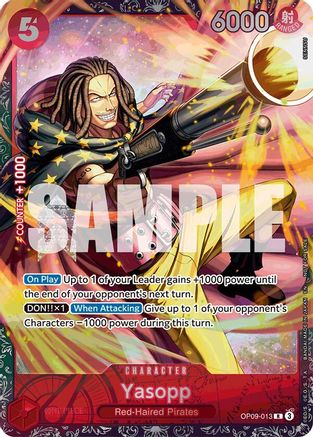 Yasopp (Championship 25-26 Offline Regionals Season 2) (OP09-013) [One Piece Promotion Cards] Foil One Piece Single Bandai
