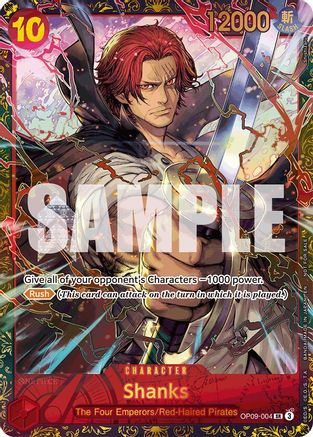Shanks (Championship 25-26 Offline Regionals Season 2) (OP09-004) [One Piece Promotion Cards] Foil One Piece Single Bandai