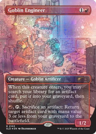 Goblin Engineer (Galaxy Foil) (SLD-2103) [Secret Lair] Drop Series Foil MTG Single Wizards of the Coast