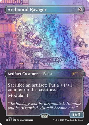 Arcbound Ravager (2105) (Galaxy Foil) (SLD-2105) [Secret Lair] Drop Series Foil MTG Single Wizards of the Coast