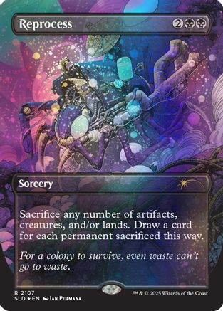 Reprocess (Galaxy Foil) (SLD-2107) [Secret Lair] Drop Series Foil MTG Single Wizards of the Coast