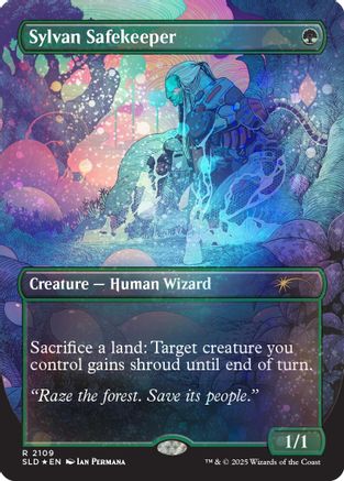 Sylvan Safekeeper (Galaxy Foil) (SLD-2109) [Secret Lair] Drop Series Foil MTG Single Wizards of the Coast