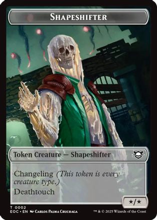 Shapeshifter // Golem (0013) Double-Sided Token (EOC-2 // 13) [Commander: Edge of Eternities] Foil MTG Single Wizards of the Coast