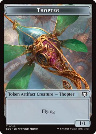 Thopter // Beast (0006) Double-Sided Token (EOC-16 // 6) [Commander: Edge of Eternities] Foil MTG Single Wizards of the Coast