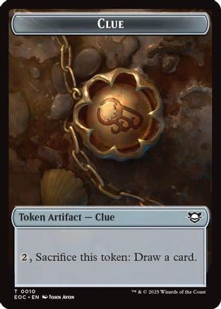 Clue // Beast (0005) Double-Sided Token (EOC-10 // 5) [Commander: Edge of Eternities] Foil MTG Single Wizards of the Coast