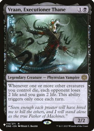 Vraan, Executioner Thane (LIST-114) [Mystery Booster] The List Reprints MTG Single Wizards of the Coast