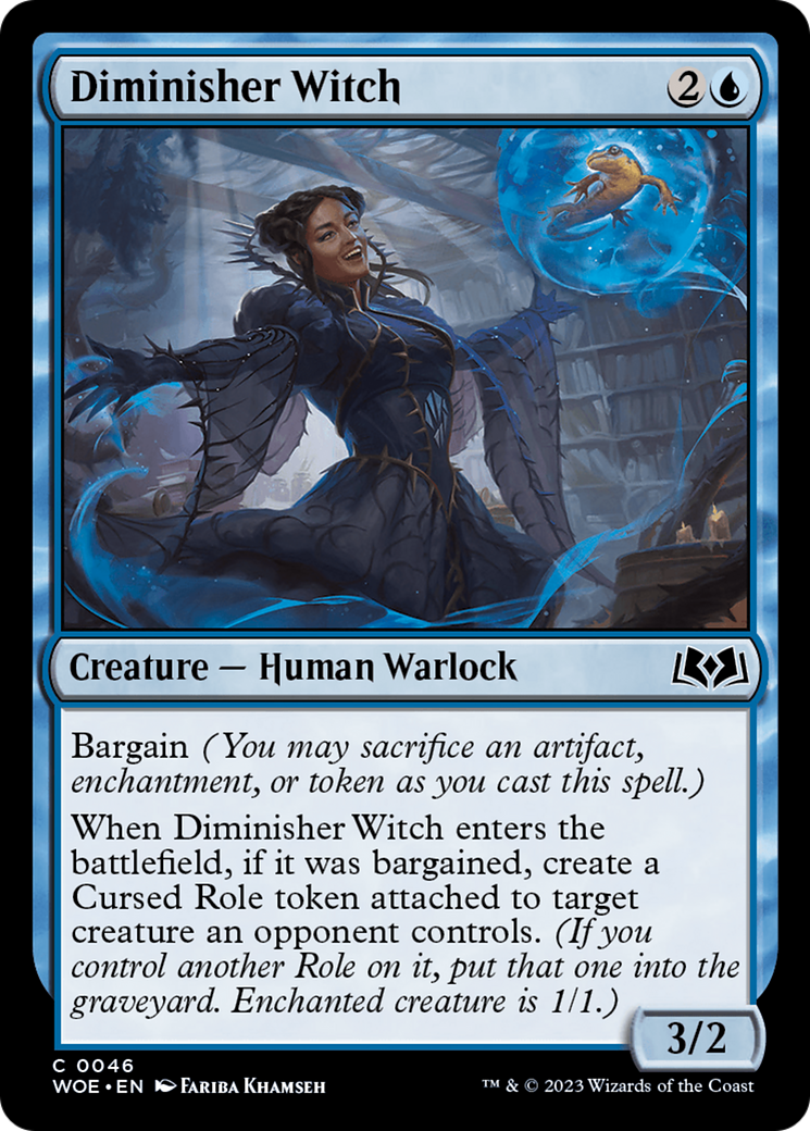 Diminisher Witch (WOE-046) [Wilds of Eldraine] Foil MTG Single Wizards of the Coast