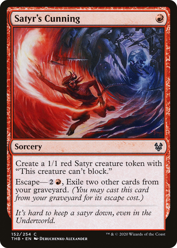 Satyr's Cunning (THB-152) [Theros Beyond Death] Foil MTG Single Wizards of the Coast