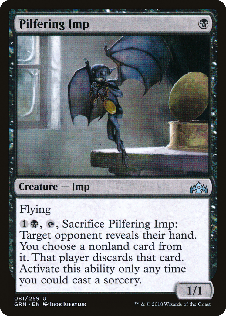 Pilfering Imp (GRN-081) [Guilds of Ravnica] MTG Single Wizards of the Coast
