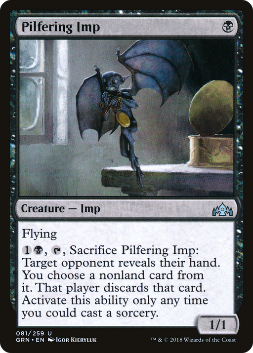 Pilfering Imp (GRN-081) [Guilds of Ravnica] MTG Single Wizards of the Coast