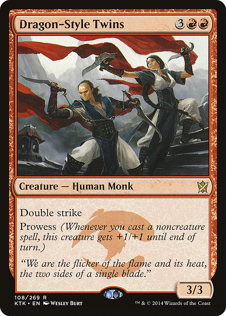 Dragon-Style Twins (KTK-108) [Khans of Tarkir] Foil MTG Single Wizards of the Coast