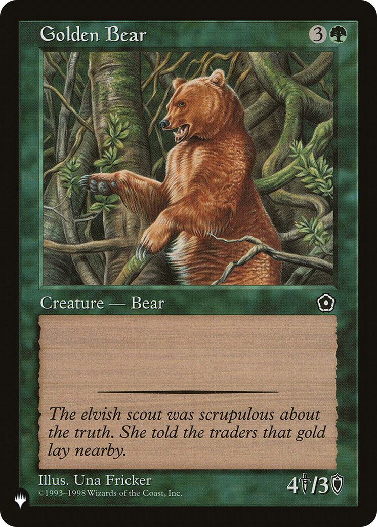 Golden Bear (LIST-) [Mystery Booster] The List MTG Single Wizards of the Coast
