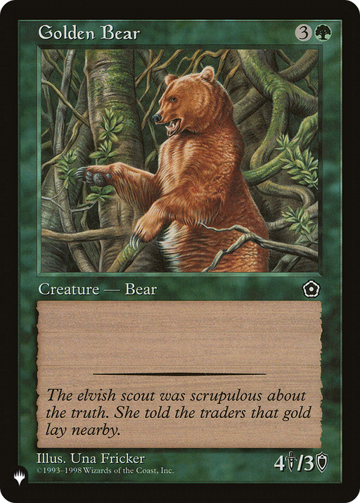 Golden Bear (LIST-) [Mystery Booster] The List MTG Single Wizards of the Coast