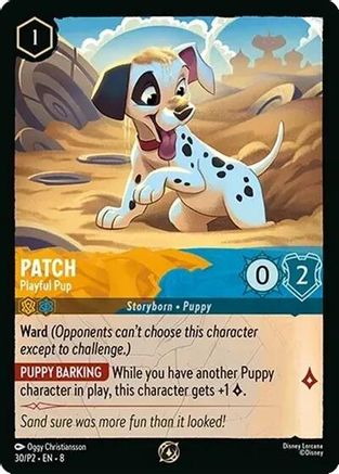 Patch - Playful Pup (30/P2) [Disney Lorcana Promo Cards] Cold Foil Lorcana Single Disney