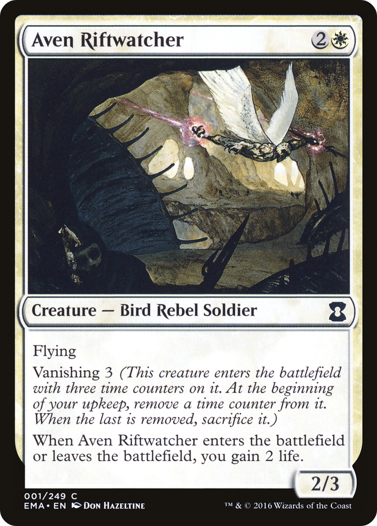 Aven Riftwatcher (EMA-001) [Eternal Masters] Foil MTG Single Wizards of the Coast