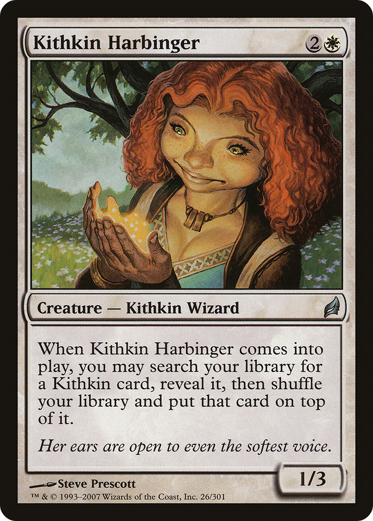 Kithkin Harbinger (LRW-026) [Lorwyn] Foil MTG Single Wizards of the Coast