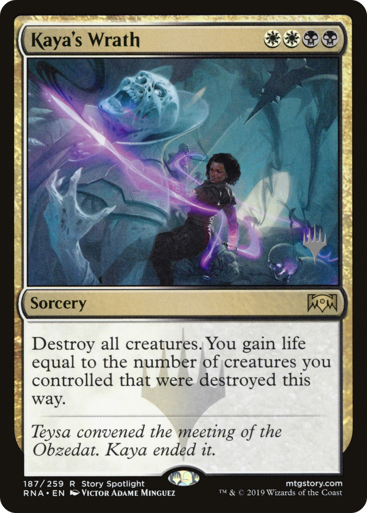 Kaya's Wrath (PPELD-187) [Ravnica Allegiance Promos] Foil MTG Single Wizards of the Coast