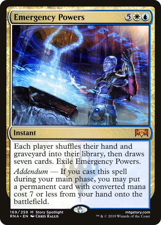 Emergency Powers (RNA-169) [Ravnica Allegiance] Foil MTG Single Wizards of the Coast