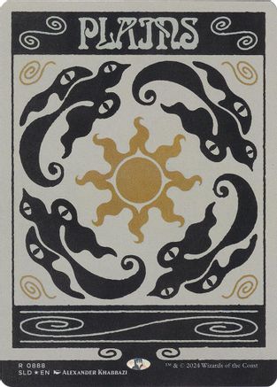 Plains (0888) (Rainbow Foil) (SLD-888) [Secret Lair] Drop Series Foil MTG Single Wizards of the Coast