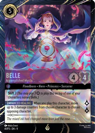 Belle - Accomplished Mystic (41) [Disney Lorcana Promo Cards] Holofoil Lorcana Single Disney