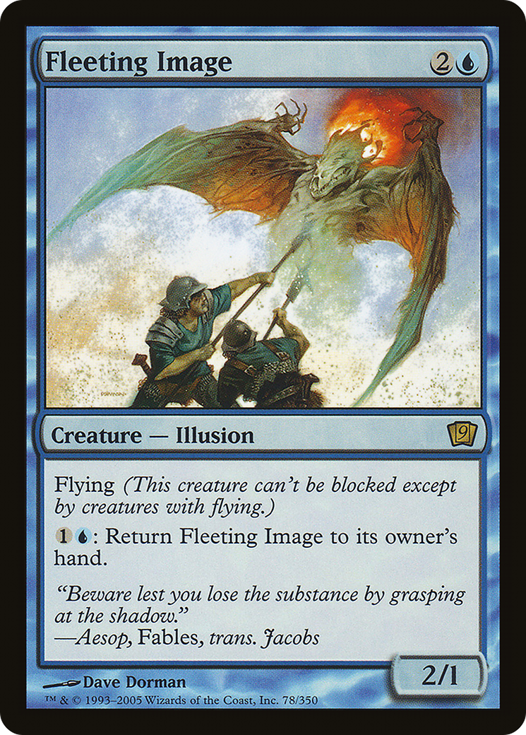 Fleeting Image (9ED-078) [9th Edition] Foil MTG Single Wizards of the Coast