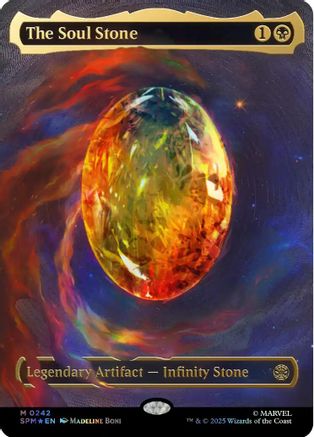 The Soul Stone (Cosmic Foil) (SPM-242) [Marvel's Spider-Man] Foil MTG Single Wizards of the Coast