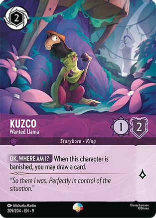 Kuzco - Wanted Llama (Epic) (209/204) [Fabled] Holofoil Lorcana Single Disney