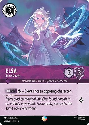 Elsa - Snow Queen (Epic) (210/204) [Fabled] Holofoil Lorcana Single Disney