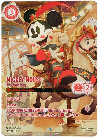 Mickey Mouse - Brave Little Prince (Iconic) (242/204) [Fabled] Holofoil Lorcana Single Disney