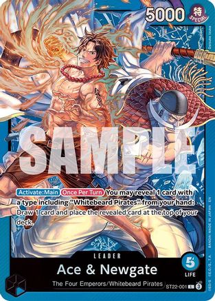 Ace & Newgate (ST22-001) [Starter Deck 22: Ace & Newgate] Foil One Piece Single Bandai