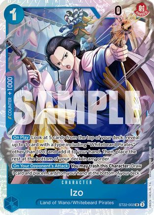 Izo (ST22-002) [Starter Deck 22: Ace & Newgate] Foil One Piece Single Bandai