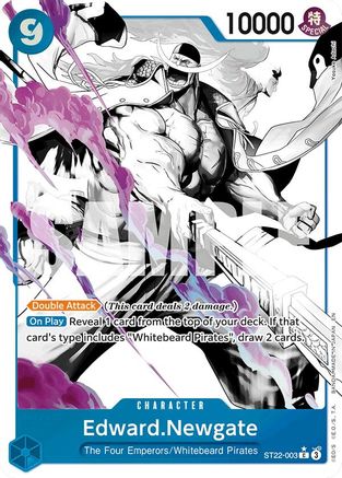 Edward.Newgate (Parallel) (ST22-003) [Starter Deck 22: Ace & Newgate] Foil One Piece Single Bandai