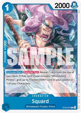 Squard (ST22-007) [Starter Deck 22: Ace & Newgate] One Piece Single Bandai