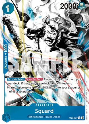 Squard (Parallel) (ST22-007) [Starter Deck 22: Ace & Newgate] Foil One Piece Single Bandai