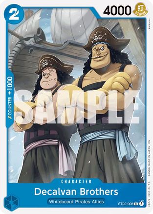 Decalvan Brothers (ST22-008) [Starter Deck 22: Ace & Newgate] One Piece Single Bandai