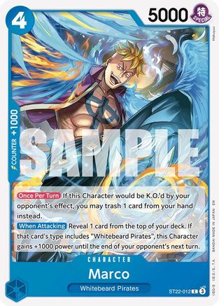 Marco (ST22-012) [Starter Deck 22: Ace & Newgate] One Piece Single Bandai