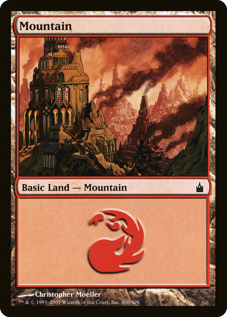 Mountain (RAV-300) [Ravnica: City of Guilds] Foil MTG Single Wizards of the Coast