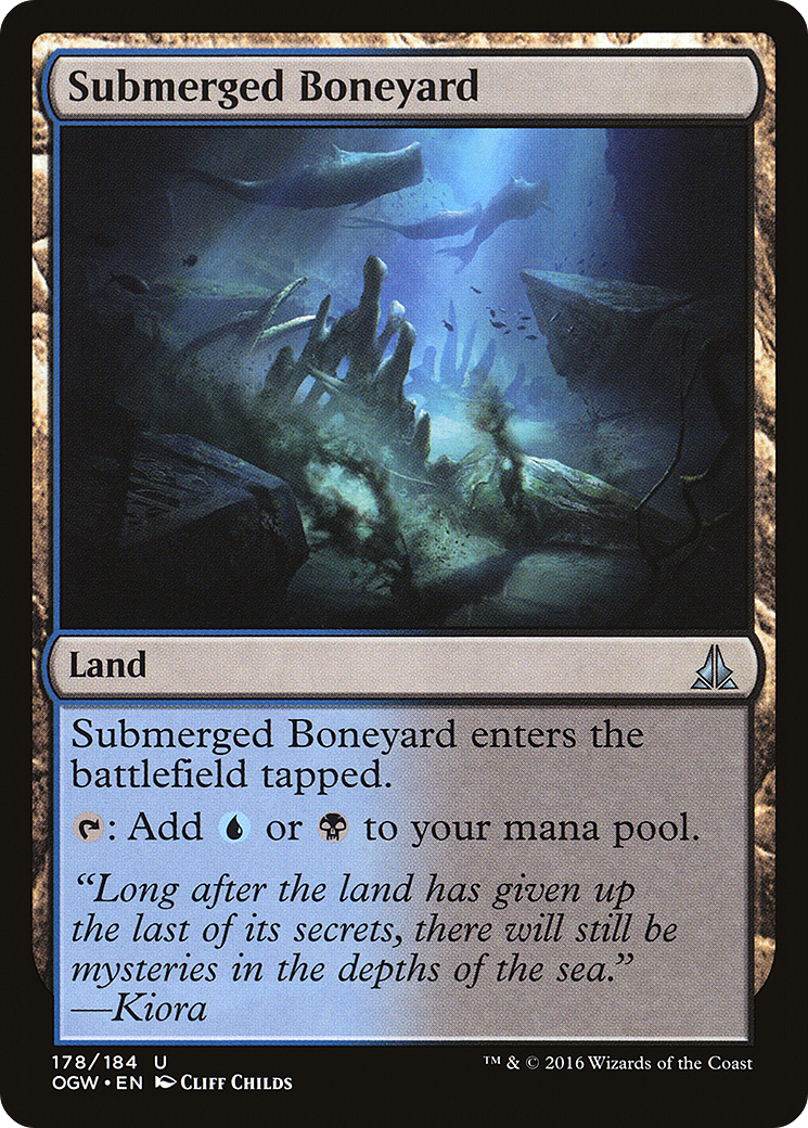 Submerged Boneyard (OGW-178) [Oath of the Gatewatch] MTG Single Wizards of the Coast