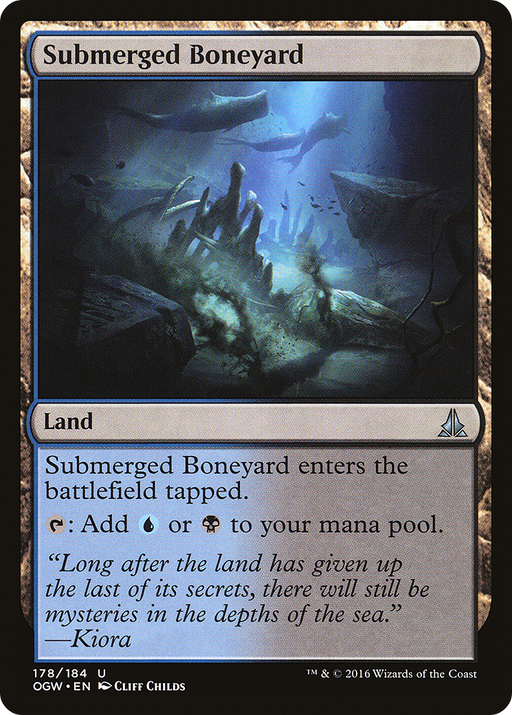 Submerged Boneyard (OGW-178) [Oath of the Gatewatch] MTG Single Wizards of the Coast