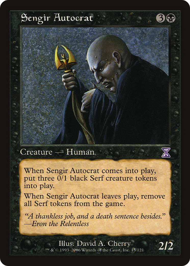 Sengir Autocrat (TSB-045) [Time Spiral Timeshifted] MTG Single Wizards of the Coast
