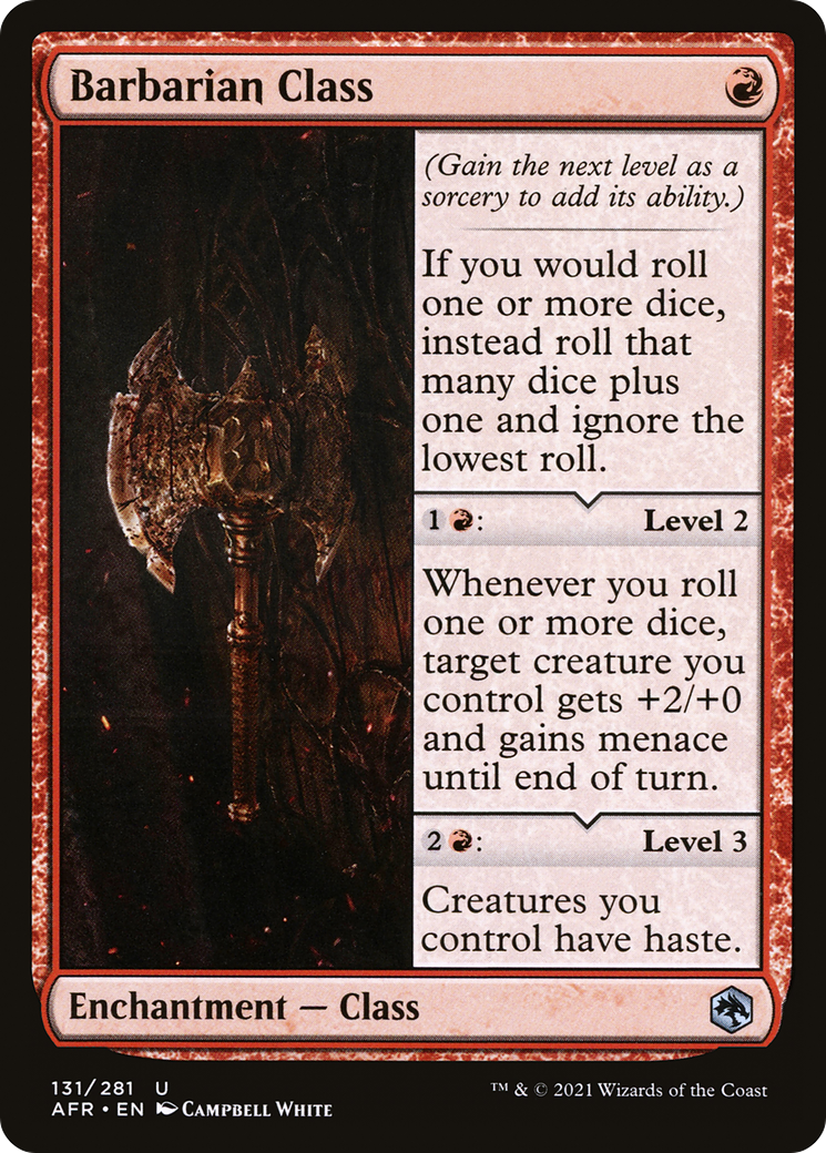 Barbarian Class (AFR-131) [Adventures in the Forgotten Realms] Foil MTG Single Wizards of the Coast