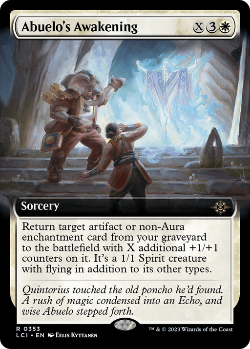 Abuelo's Awakening (Extended Art) [The Lost Caverns of Ixalan] MTG Single Magic: The Gathering
