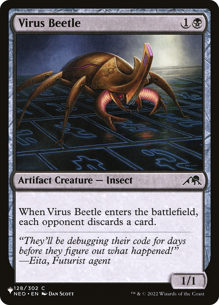Virus Beetle (LIST-NEO-128) [Mystery Booster] The List MTG Single Wizards of the Coast