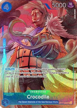 Crocodile (Seven Warlords of the Sea Binder Set) (OP07-040) [One Piece Promotion Cards] Foil One Piece Single Bandai