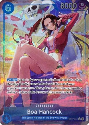 Boa Hancock (Seven Warlords of the Sea Binder Set) (Alternate Art) (OP07-051) [One Piece Promotion Cards] Foil One Piece Single Bandai